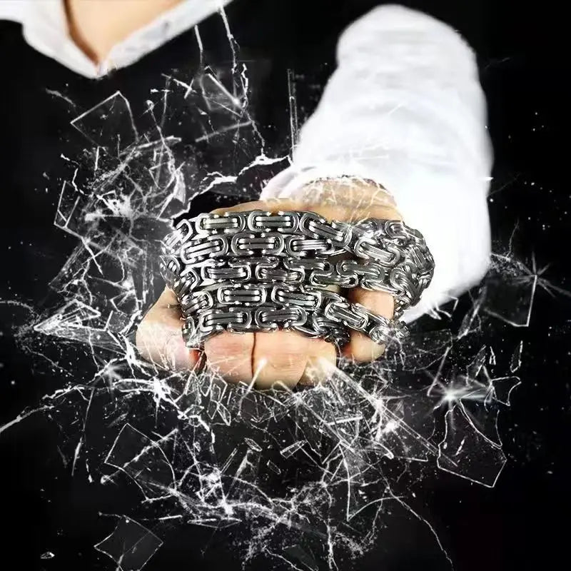 Bracelet d'auto-défense acier inoxydable — EDC discret