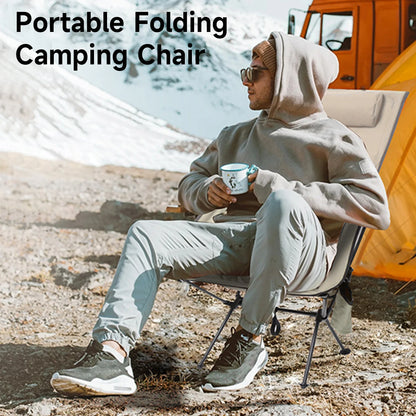 Chaise de camping pliable, cadre en alliage d'aluminium, tissu Oxford