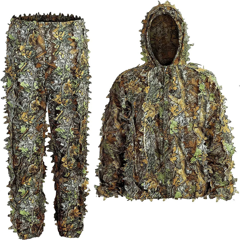 Combinaison de Camouflage à feuilles 3D