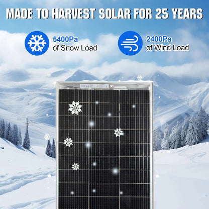 120W 240W panneau solaire transparent 18V panneau solaire bifacial