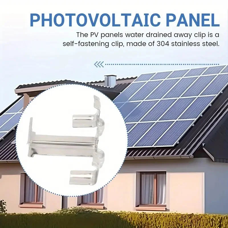 Clips de Drainage pour panneaux solaires 100/50/30 pièces