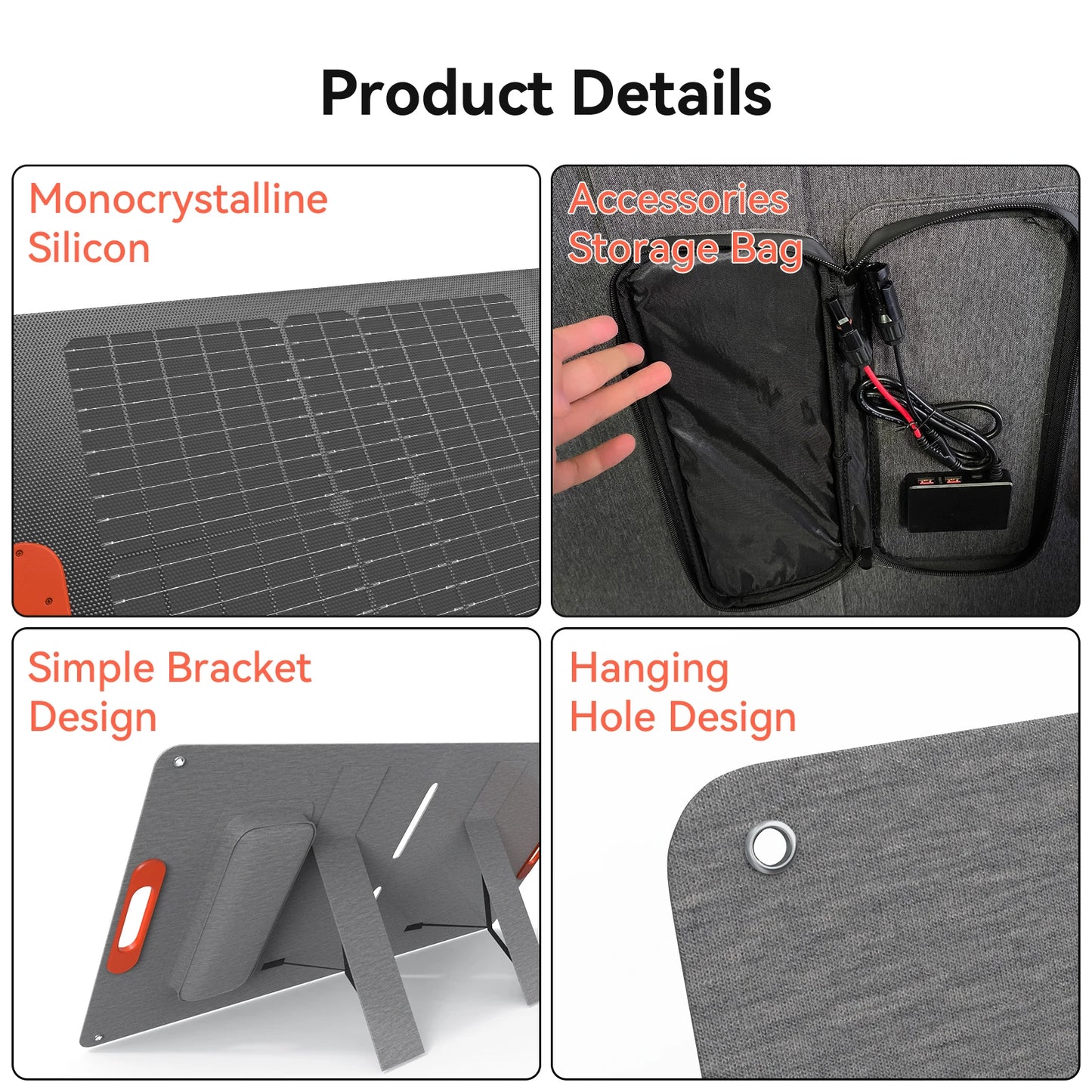Panneau Solaire Flexible 100W — Monocristallin 25,5%, Portable, Maison & Camping