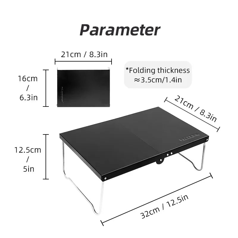 Petite table pliante portable ultralégère