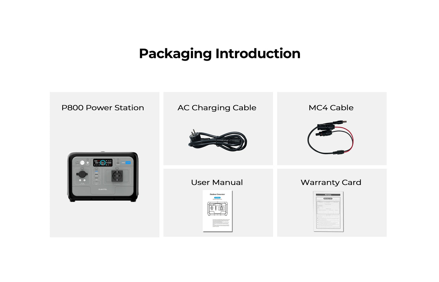 Station d'alimentation portable 800W – 512Wh LiFePO4