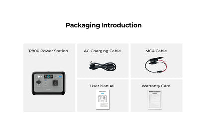 Station d'alimentation portable 800W – 512Wh LiFePO4