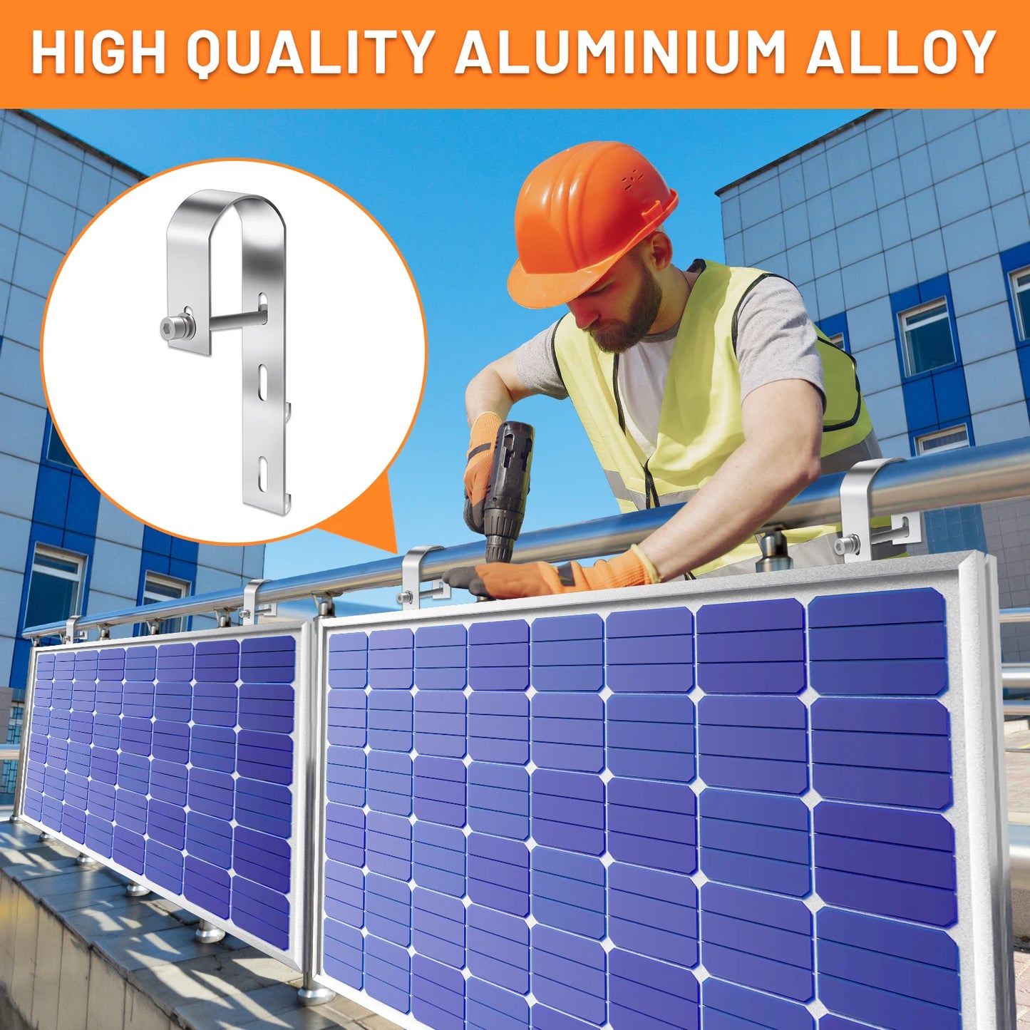 Crochets de Supports de Panneau Solaire Aluminium