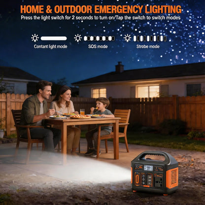 Station d'alimentation portable 300W 500W, générateur solaire