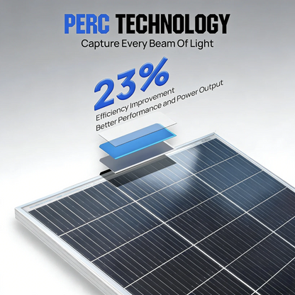 Panneau solaire en verre trempé haute efficacité 100W