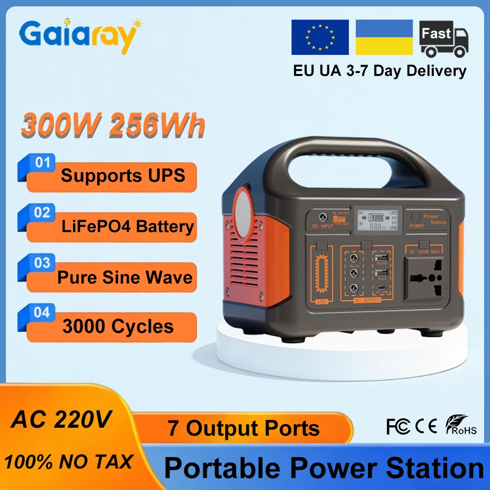 Station d'alimentation portable 300W, générateur solaire