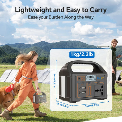 Station d'alimentation électrique portable 100W 24000mAh LiFePO4, générateur solaire