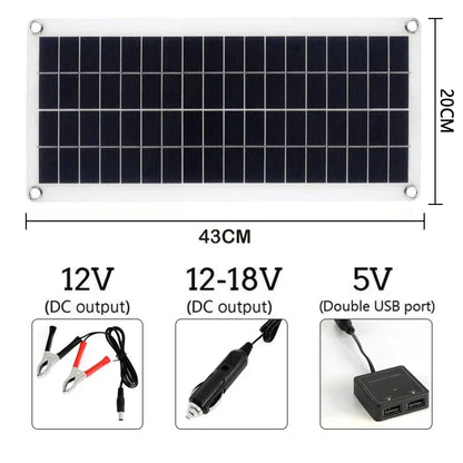 Panneau solaire 1000W 12V, cellule solaire avec contrôleur 60A 100A