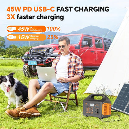 Station d'alimentation portable 100W 200W 500W avec batterie LiFePO4