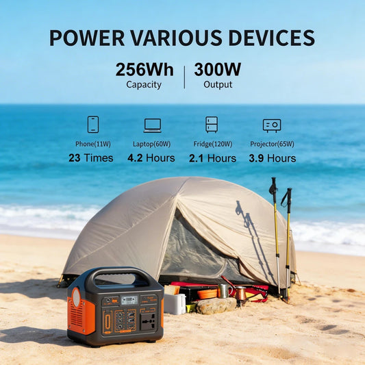 Station d'alimentation portable 300W, générateur solaire