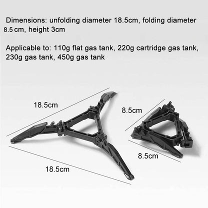 Support de réservoir de gaz pliable
