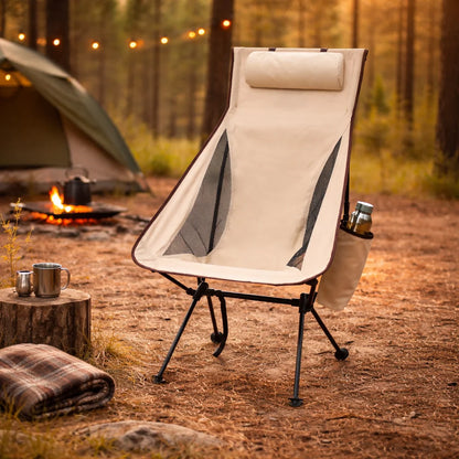 Chaise de camping pliable, cadre en alliage d'aluminium, tissu Oxford