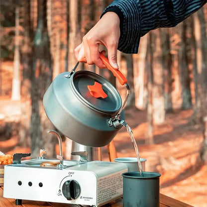 Bouilloire de camping légère en alliage d'aluminium