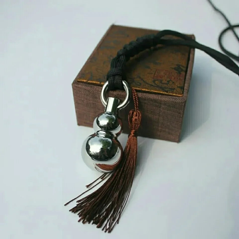Collier pendentif brise-vitre en acier inoxydable