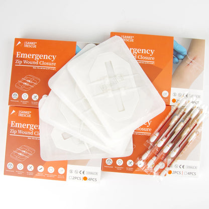 Dispositif de fermeture de plaie indolore de premiers secours