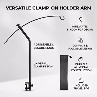 Support de lampe de camping ultraléger avec réglage à 360°