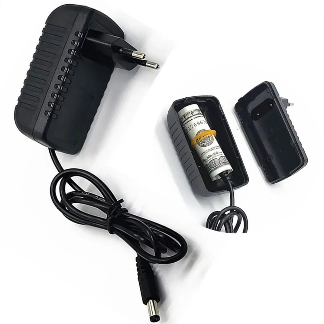Mini coffre-fort de stockage, adaptateur de charge simulé