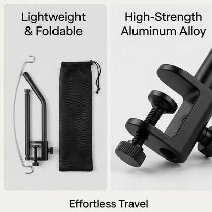 Support de lampe de camping ultraléger avec réglage à 360°