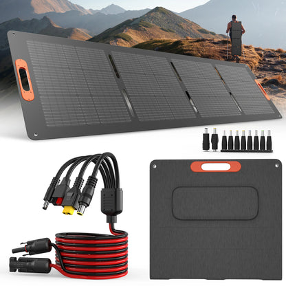 Panneau Solaire Flexible 100W à 200W — Monocristallin 25,5%, Portable, Maison & Camping