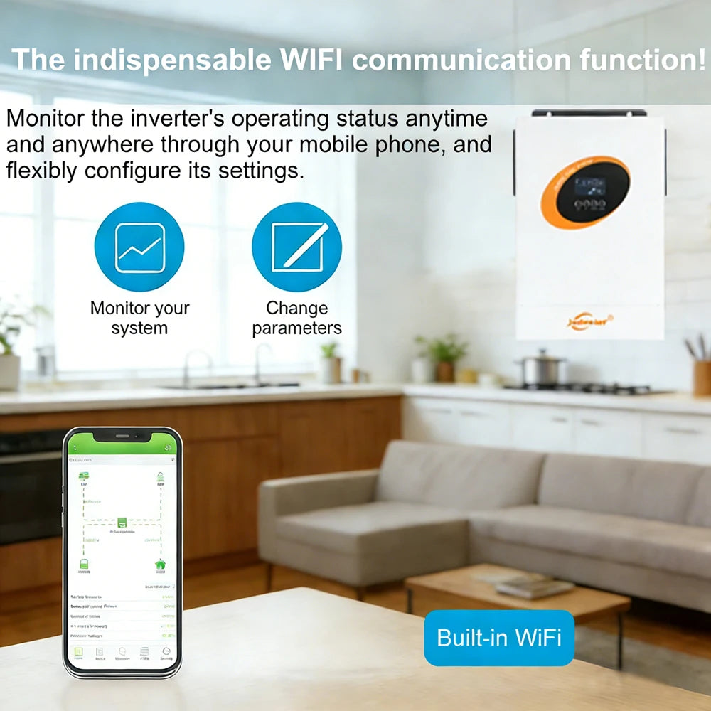 Convertisseur hybride 4KW avec surveillance WiFi