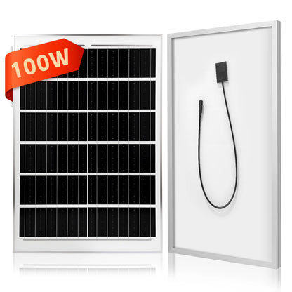 Panneau Solaire 50/100W 6V Éclairage Public — Charge Rapide, IP65, 53×35cm, Haute Efficacité