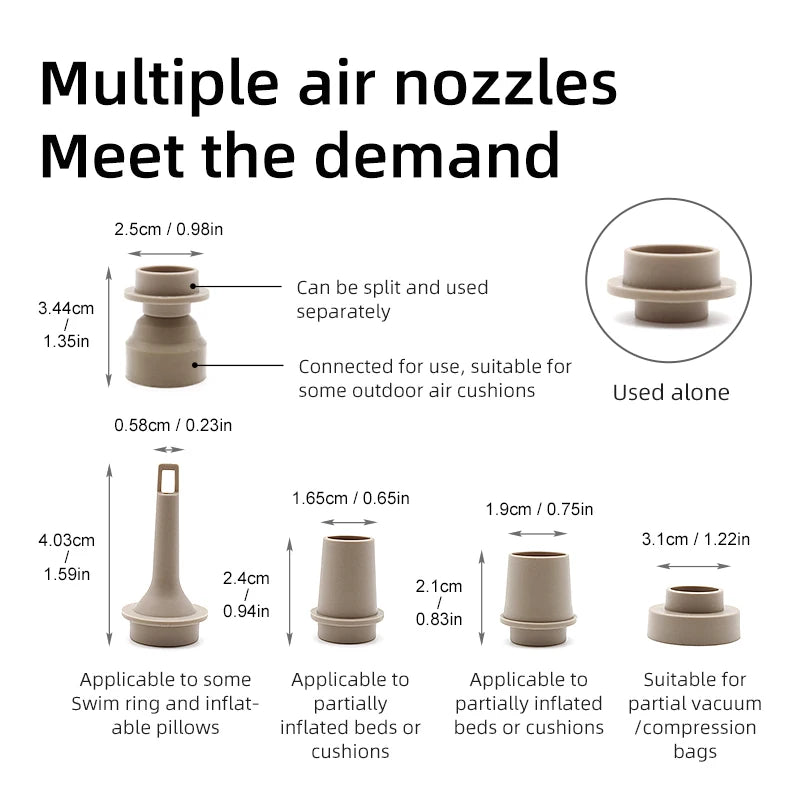 Pompe à air sans fil, mini compresseur d'air portable