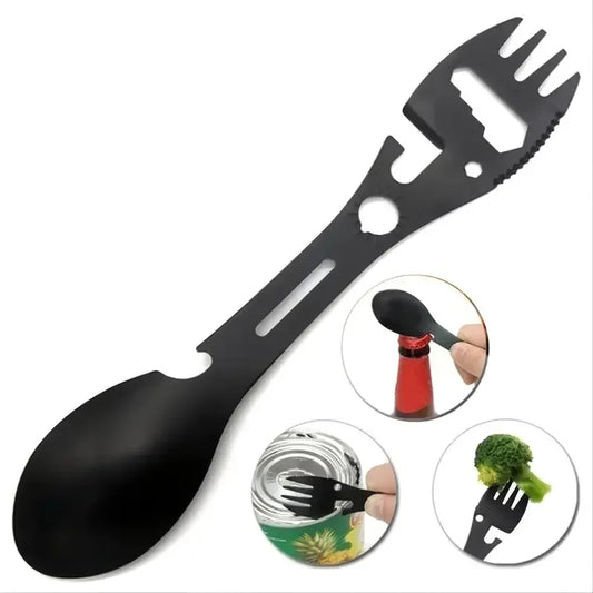 Fourchette d'extérieur cuillère outil de Camping