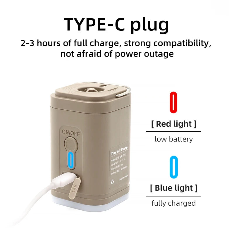 Pompe à air sans fil, mini compresseur d'air portable