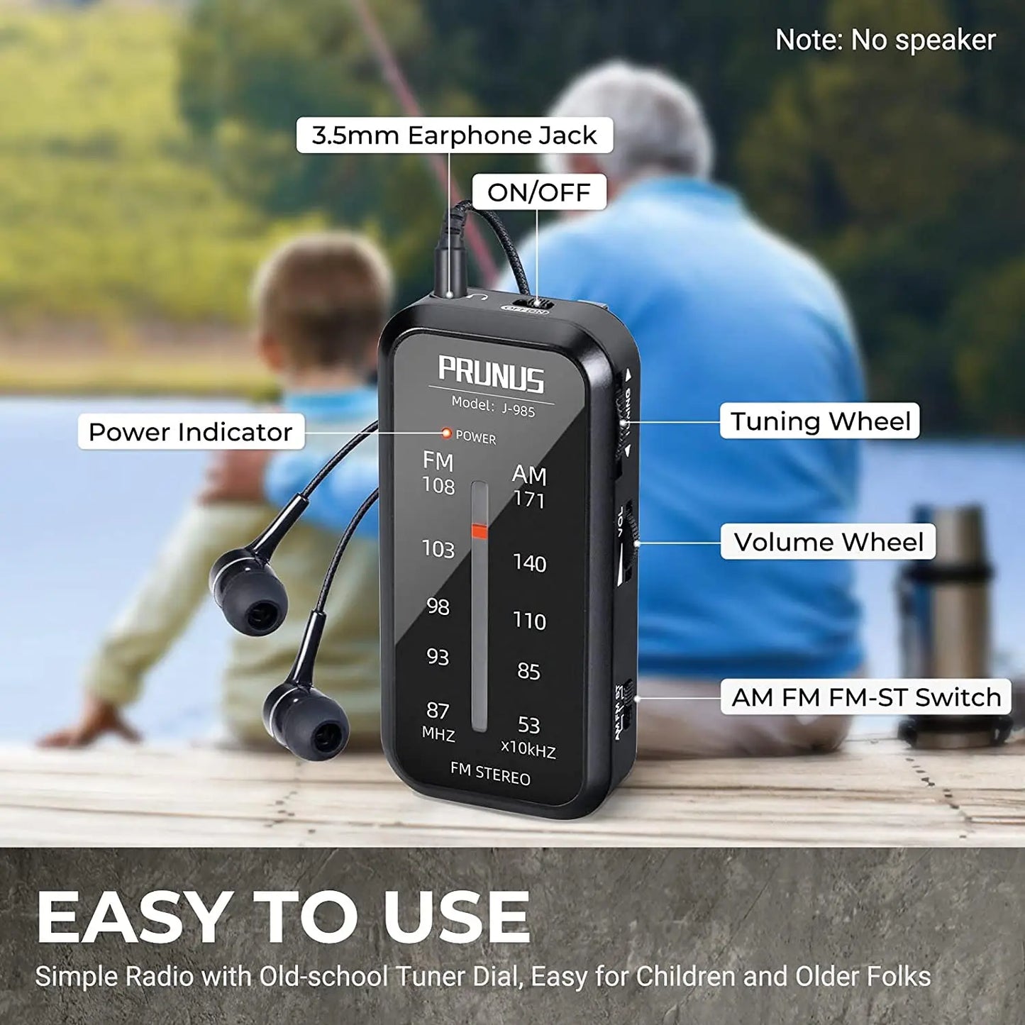 Radio de poche Mini walkman AM FM