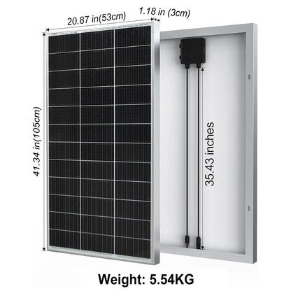 Panneau solaire rigide en verre 120W 240W 360W 480W