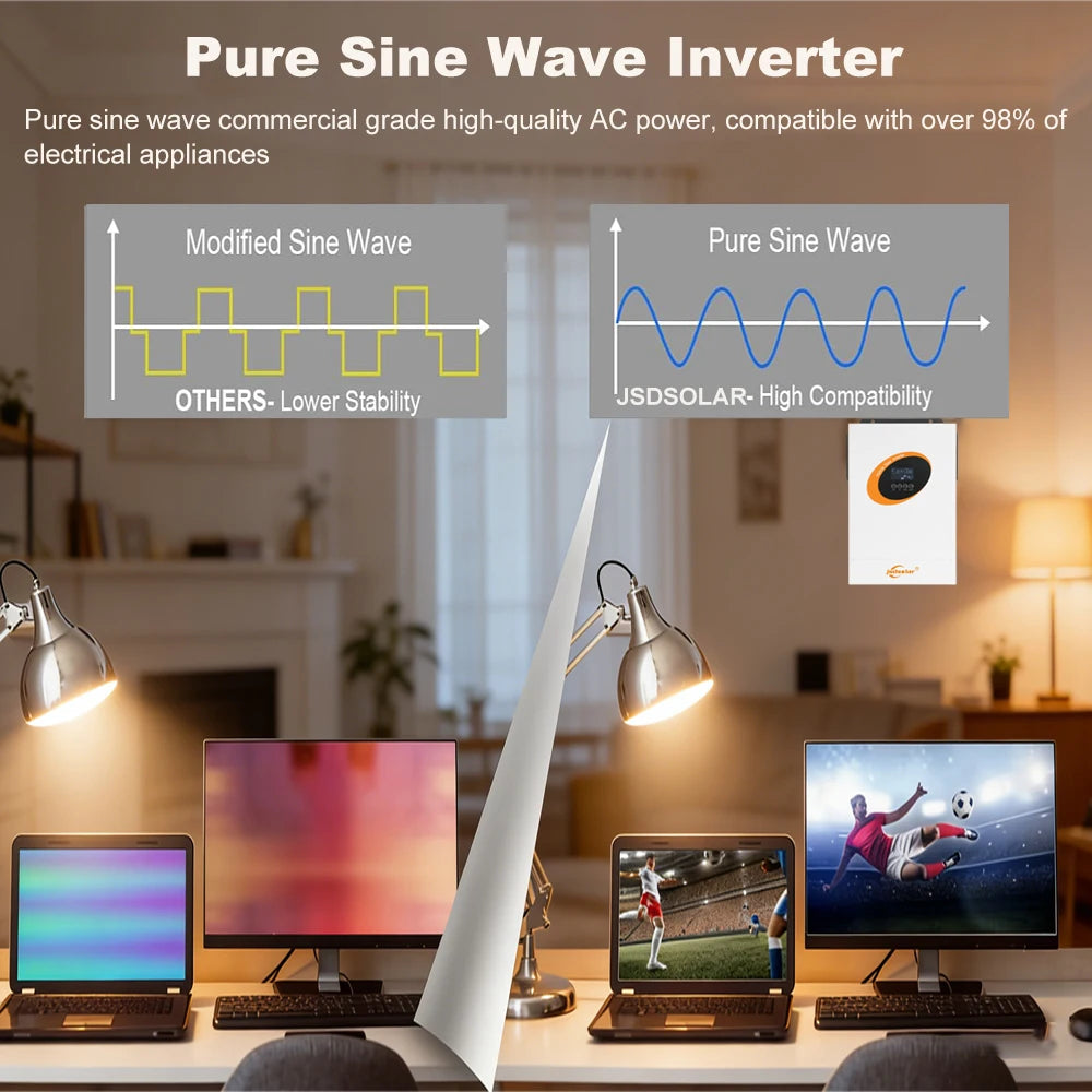 Convertisseur hybride 4KW avec surveillance WiFi