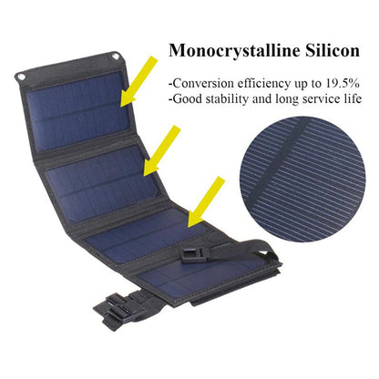 Panneau solaire pliable USB Portable