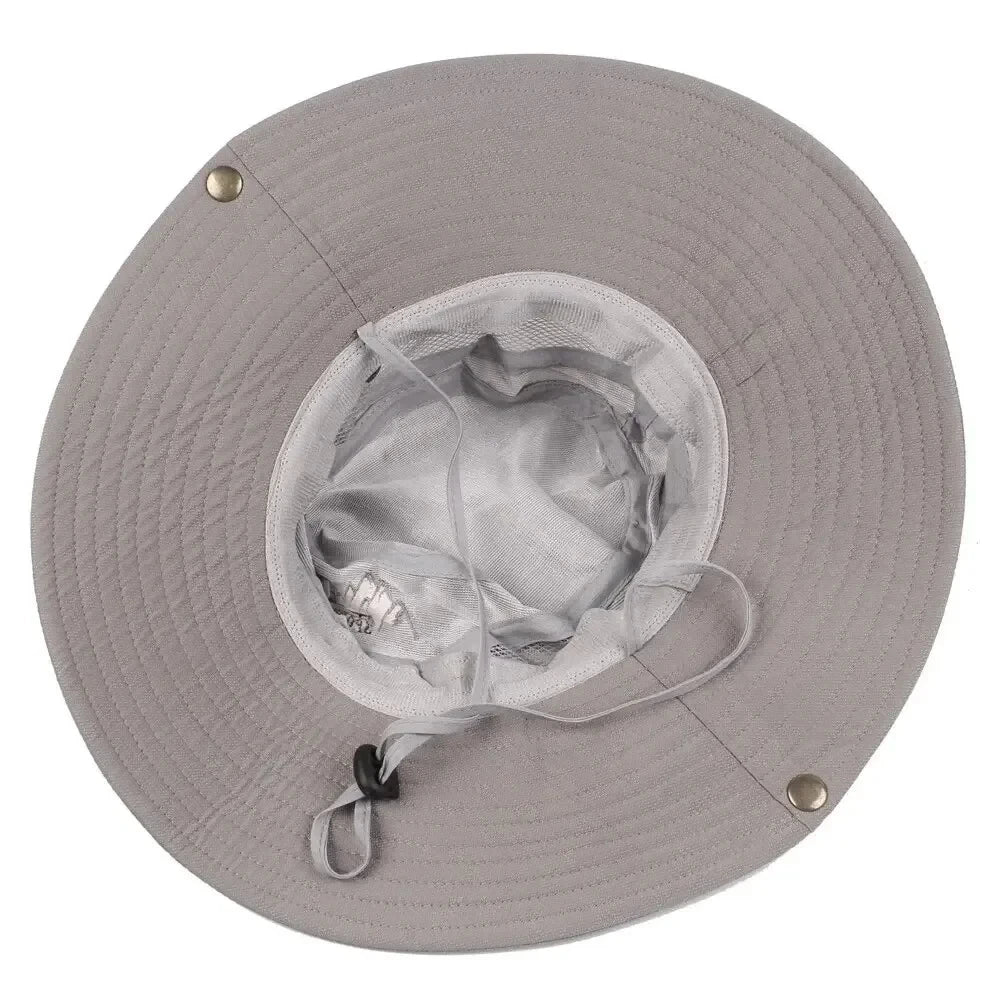 Chapeau d'été à large bord pour hommes, Protection UV