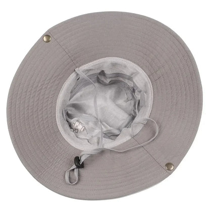 Chapeau d'été à large bord pour hommes, Protection UV