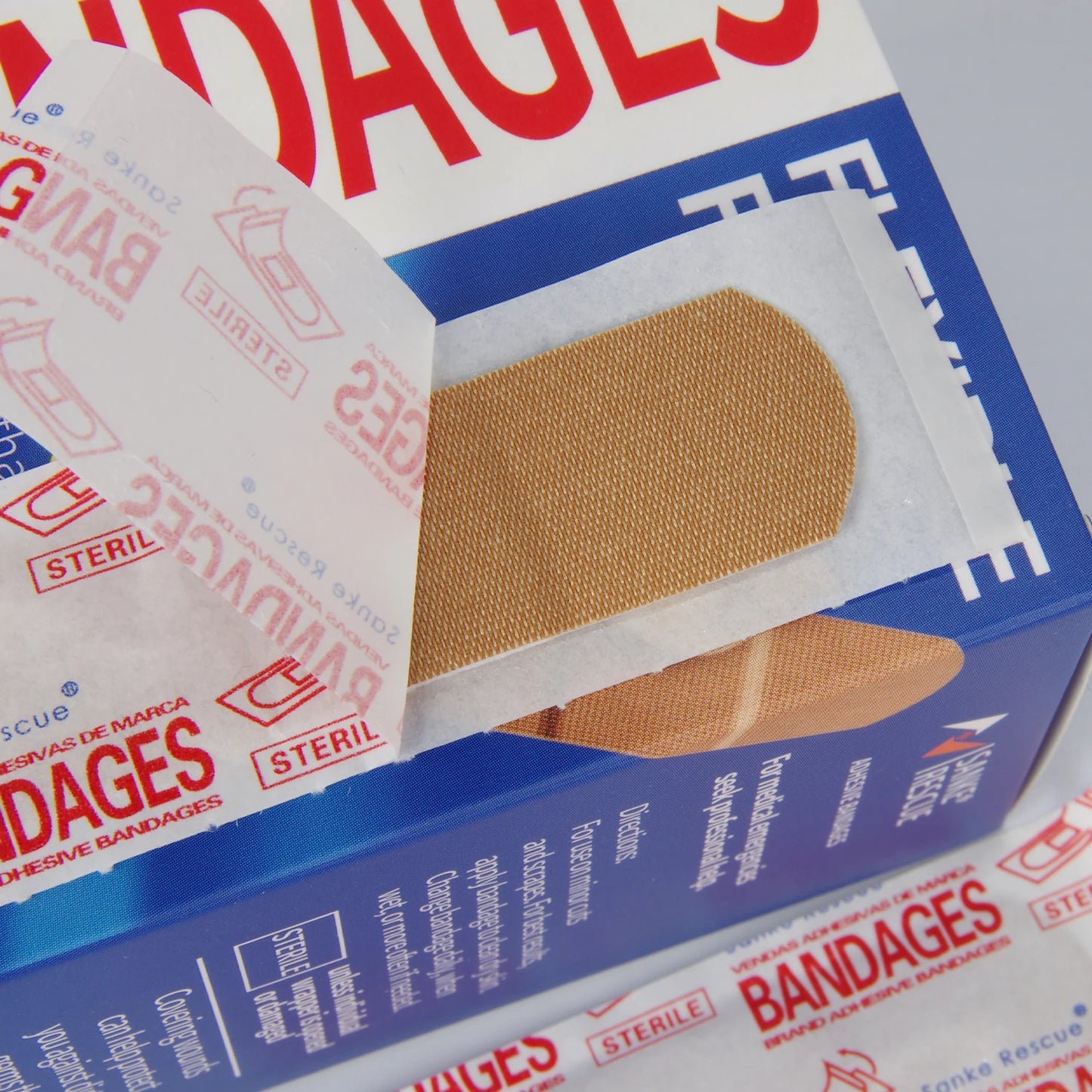 Bandages adhésifs en tissu flexible, 30/100 pièces