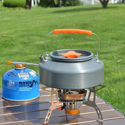 Bouilloire de camping légère en alliage d'aluminium