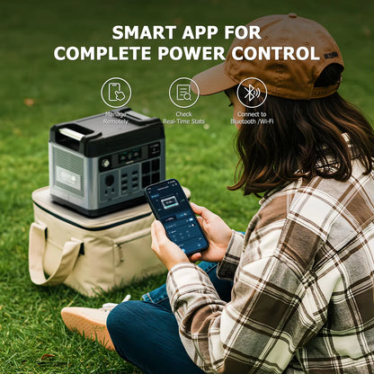Station d'alimentation portable 3200W – 2048Wh LiFePO4 Pro