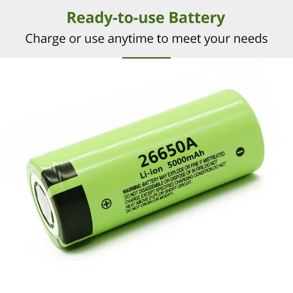 Batterie pour 26650A 3.7V 5000mAh Li-ion rechargeable
