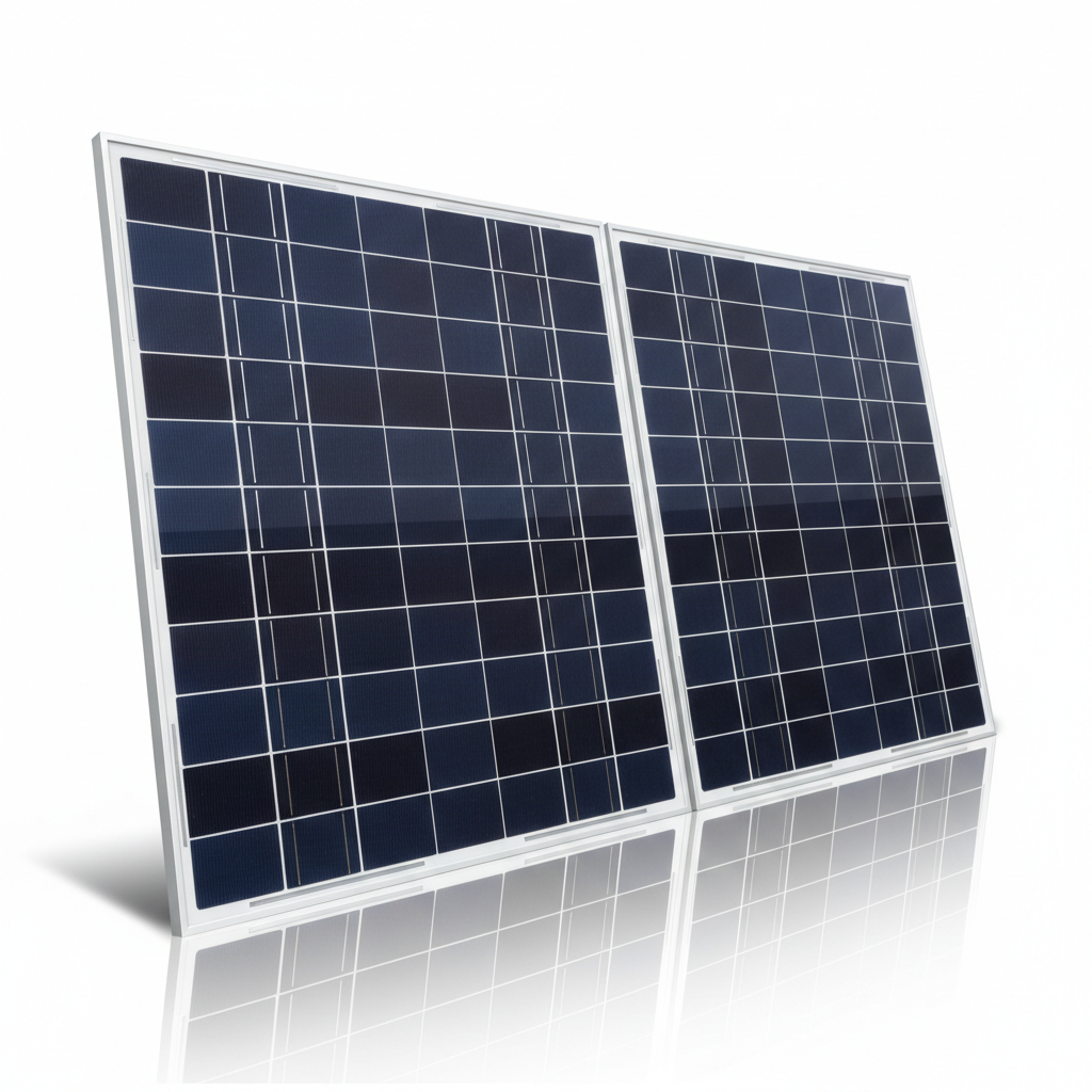Panneau solaire bifacial double face