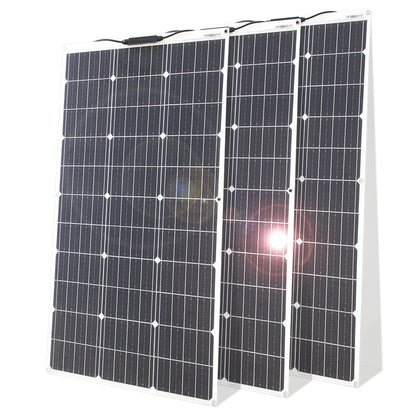 Kit de panneaux solaires flexibles 12V, 100W 200W