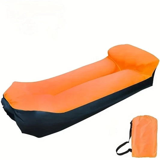 Chaise longue gonflable portable avec oreiller
