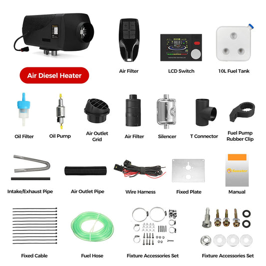 Chauffage d'appoint diesel  8KW 12V 24V à faible bruit