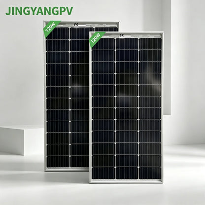 Panneau solaire bifacial en verre 120W