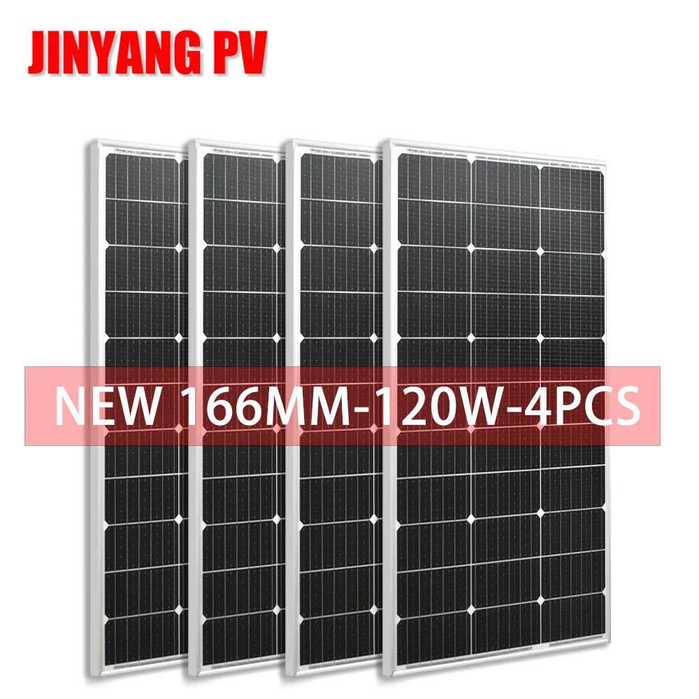 Panneau solaire rigide en verre 120W 240W 360W 480W