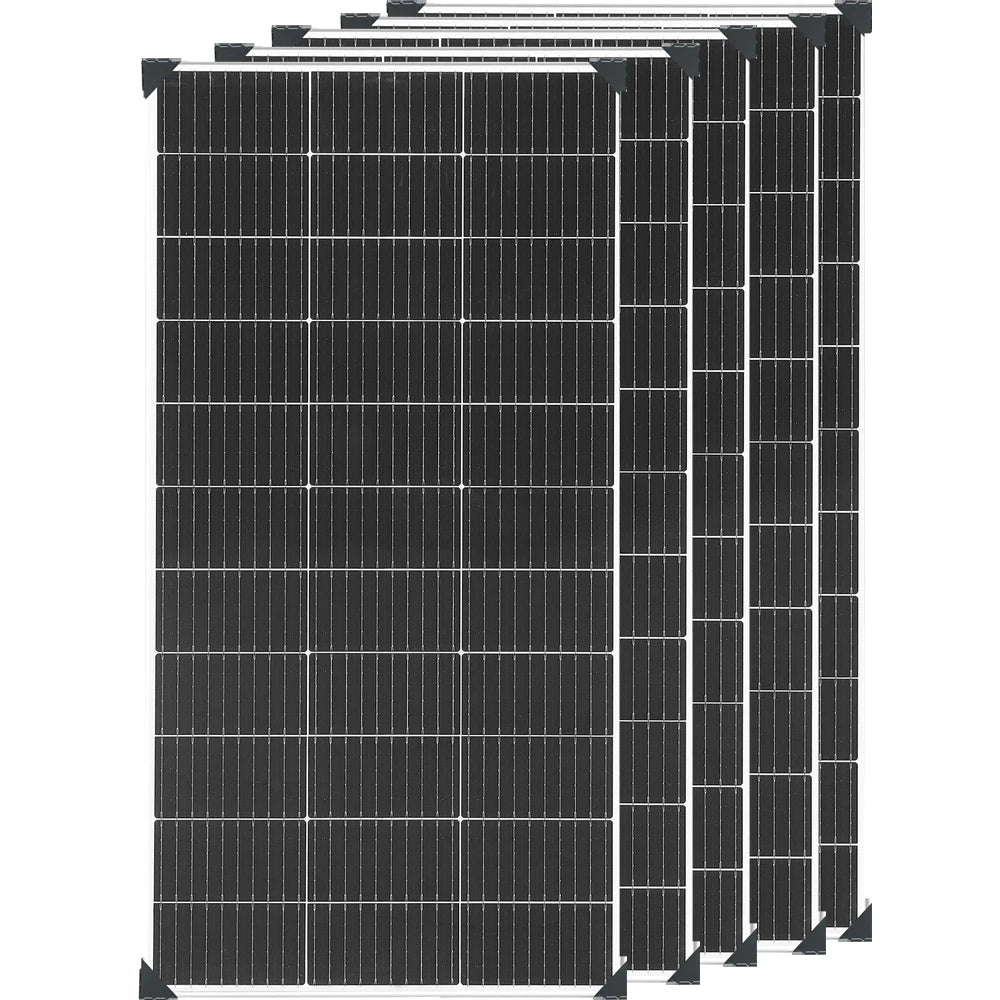 Panneau Solaire Rigide 120W 18V — Monocristallin Type N, 24%, 1 à 10 Pièces (120W à 1200W)