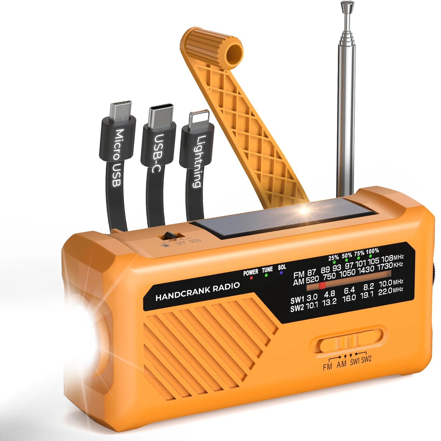 Radio d'urgence AM/FM pour les urgences