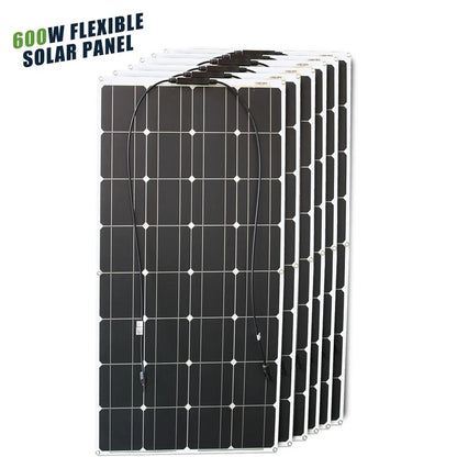 Panneau solaire Flexible 12V, 600W 100W 200W 300W 400W 500W